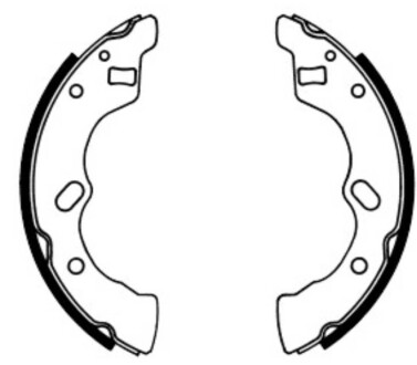 Гальмівні колодки, барабанні abe c03017ABE