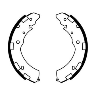 Тормозные колодки, барабанные abe c05060ABE