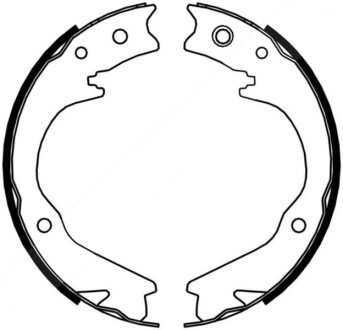 Гальмівні колодки, барабанні abe c07015ABE