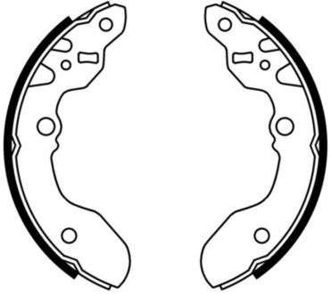 Гальмівні колодки, барабанні abe c08015ABE