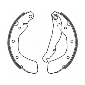 Гальмівні колодки, барабанні abe c0X007ABE