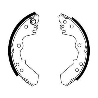 Гальмівні колодки, барабанні abe c0X011ABE