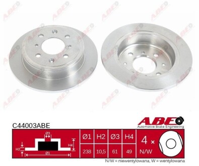 Гальмівний диск abe c44003ABE