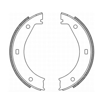 Тормозные колодки, барабанные abe crb005abe