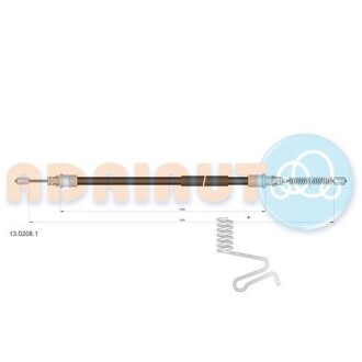Трос остановочных тормозов adriauto 1302081