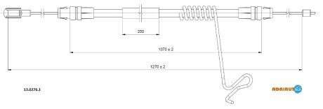 Трос зупиночних гальм adriauto 1302761