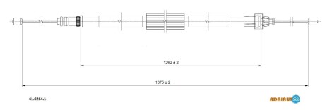 Трос зупиночних гальм adriauto 4102641