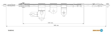 Трос зупиночних гальм adriauto 5202142