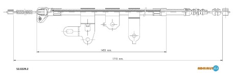 Трос остановочных тормозов adriauto 5202292