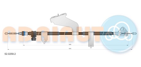 Трос зупиночних гальм adriauto 5202592