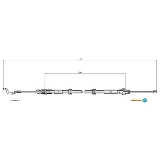 Трос зупиночних гальм adriauto 5502051