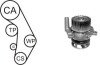 VW К-кт ГРМ (помпа+2 ролика+ремінь+кріплення) GOLF IV 1.8 97-05, SKODA OCTAVIA I 1.8 01-06, SEAT Leon 1.8 99-06, AUDI A6 1.8 97-05 airtex wpk937703 (фото 1)