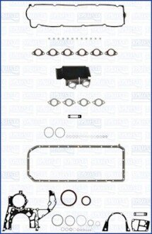 BMW Повний комплект прокладок двигуна 325TD/TDS, 525TD/TDS 2.5TD/TDS M51, LAND ROVER RANGE ROVER II 2.5 D 4x4 94-02, OPEL OMEGA B 2.5 TD 94-01 ajusa 51012100