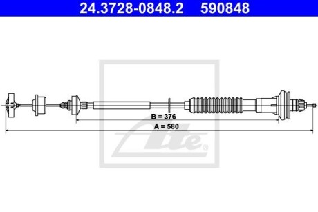 Трос зчеплення ate 24372808482
