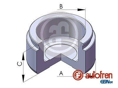 Поршень циліндра супорта autofren d025106 (фото 1)