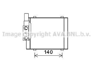 AVA AUDI Оливний радіатор A6 C5 2.4-3.0 01- (автомат) ava cooling ai3325