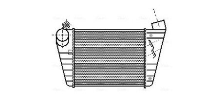 Интеркуллер A3 1.8i / 1.9 TDi 09/96- (Ava) ava cooling ai4172