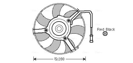 Вентилятор радіатора VW (AVA) ava cooling ai7504