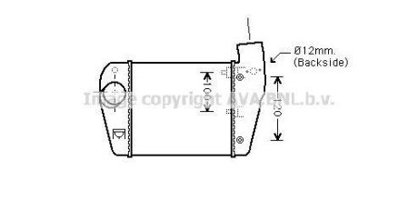 AVA AUDI Інтеркулер A6 2.0TDI 04- ava cooling aia4350