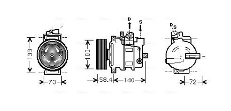 Компресор ava cooling aiak262