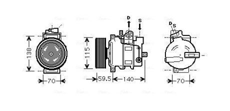 Компресор ava cooling aiak284