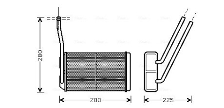 Теплообменник, Система отопления салона ava cooling au6195