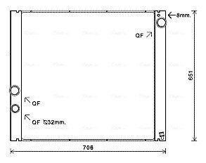 Радиатор, Система охлаждения двигателя ava cooling aua2207