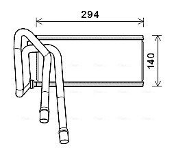Радиатор отопителя салона Range Rover Sport 05>13 AVA ava cooling aua6226