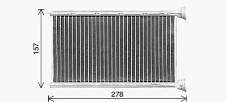 Теплообмінник, Система опалення салону ava cooling bw6615