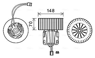 Компресор салону ava cooling bw8539