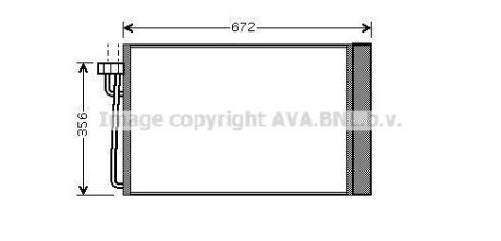 Радіатор кондиціонера BMW 5E60 520-530i, 7E65 730-750i AVA ava cooling bwa5267d