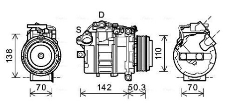 Компресор ava cooling bwak428