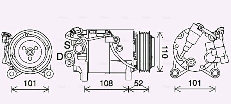 Компресор ava cooling bwak567