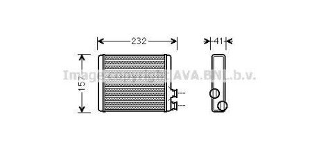 AVA CITROEN радіатор опалення C3/C4/DS3 09- ava cooling cn6286