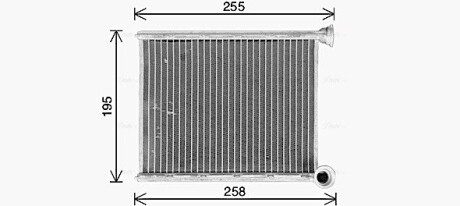 Радіатор обігрівача салону PSA C4 II DS4 10> AVA ava cooling cn6333