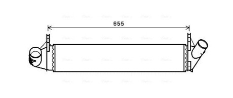 Охолоджувач наддувального повітря ava cooling daa4006