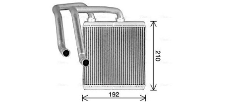 Теплообмінник, Система опалення салону ava cooling dn6476