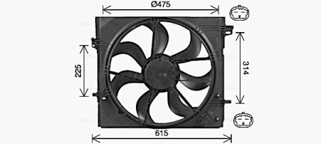 Вентилятор ava cooling dn7540