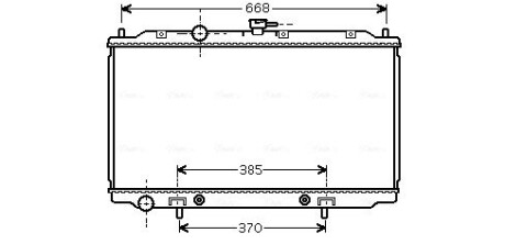 Радиатор охлаждения двигателя Nissan Primera (02-08) 1,8i AT, Primera (00-06) 1 ava cooling dna2218