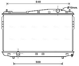 Радіатор охолодження CHEVROLET EPICA (V250) (AVA) ava cooling dw2136