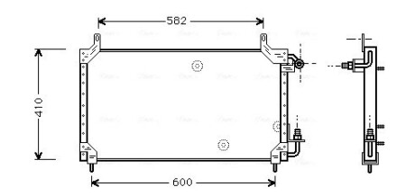 Радиатор кондиционера Нексия (NISSENS) AVA ava cooling dw5006