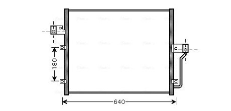 Радиатор кондиционера SsangYong Action (06-), Kyron (05-) AVA ava cooling dw5082