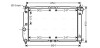 Радиатор, Система охлаждения двигателя ava cooling dwa2067 (фото 1)