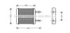 Радиатор обогревателя DAEWOO MATIZ 0.8 MT/AT 98-(выр-во AVA) ava cooling dwa6024 (фото 1)