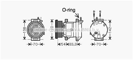 Компресор ava cooling dwak071