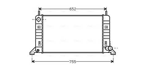 Радиатор, Система охлаждения двигателя ava cooling fd2078