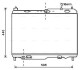 Радиатор, Система охлаждения двигателя ava cooling fd2442 (фото 1)