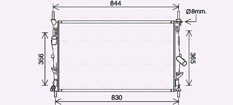 Радіатор, Система охолодження двигуна ava cooling fd2628