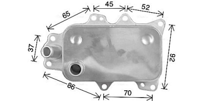 Охолоджувач оливи ava cooling fd3684