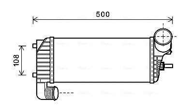 Охолоджувач наддувального повітря ava cooling fd4574